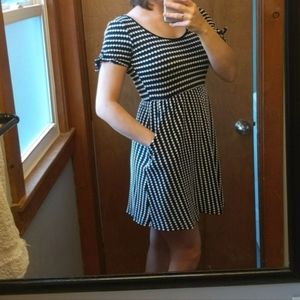 My Michelle Navy Dress w Pockets Size Small